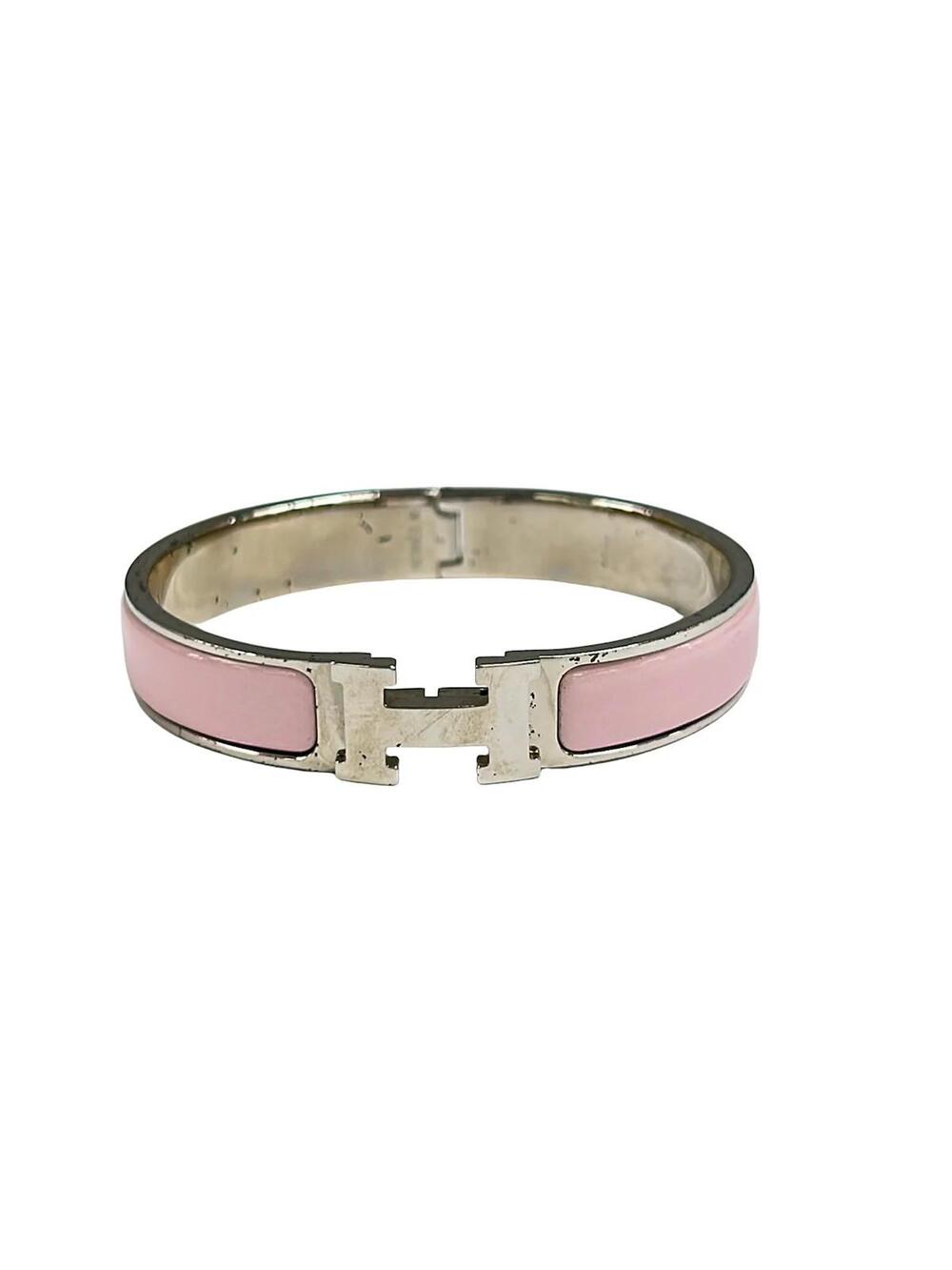 Hermes Clic H Silver Pink Hardware #381152H68B